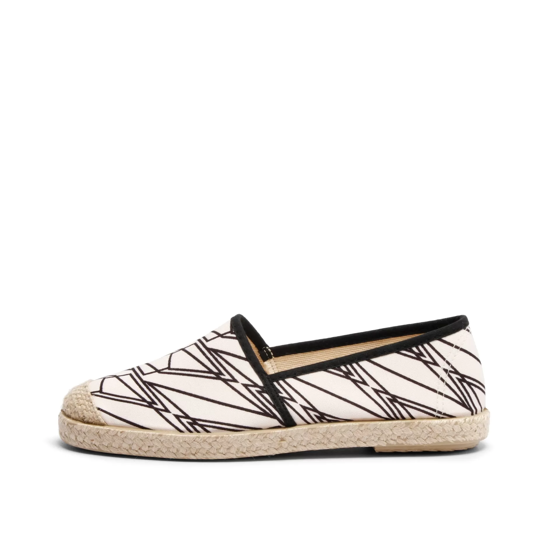 Shoes*Grand Step Evita Cotton Printed Espadrille X Colorblind Patterns