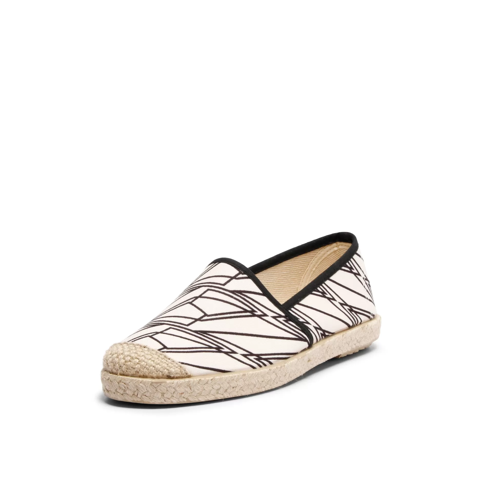 Shoes*Grand Step Evita Cotton Printed Espadrille X Colorblind Patterns